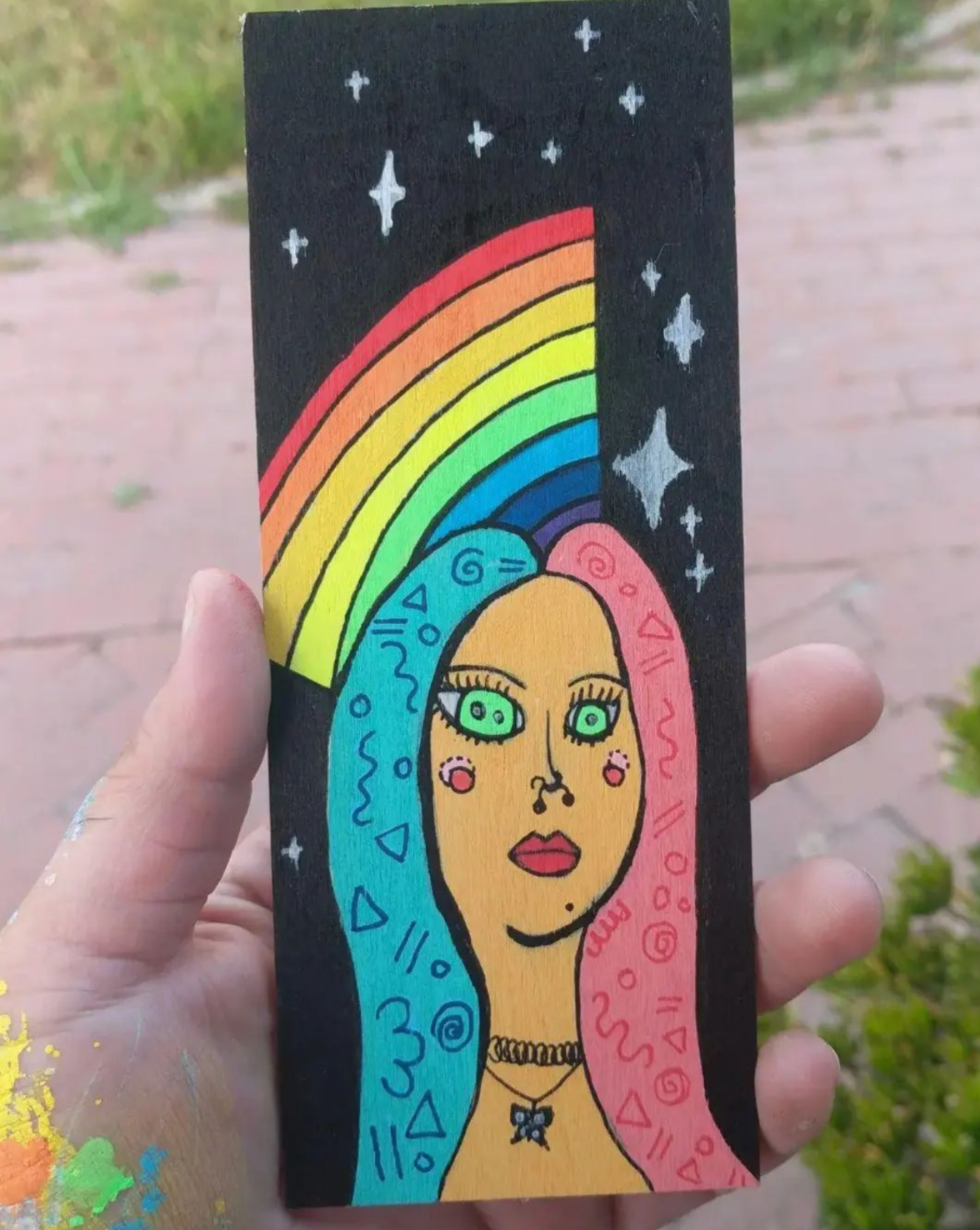 "Double Vision" Acrylic Painting