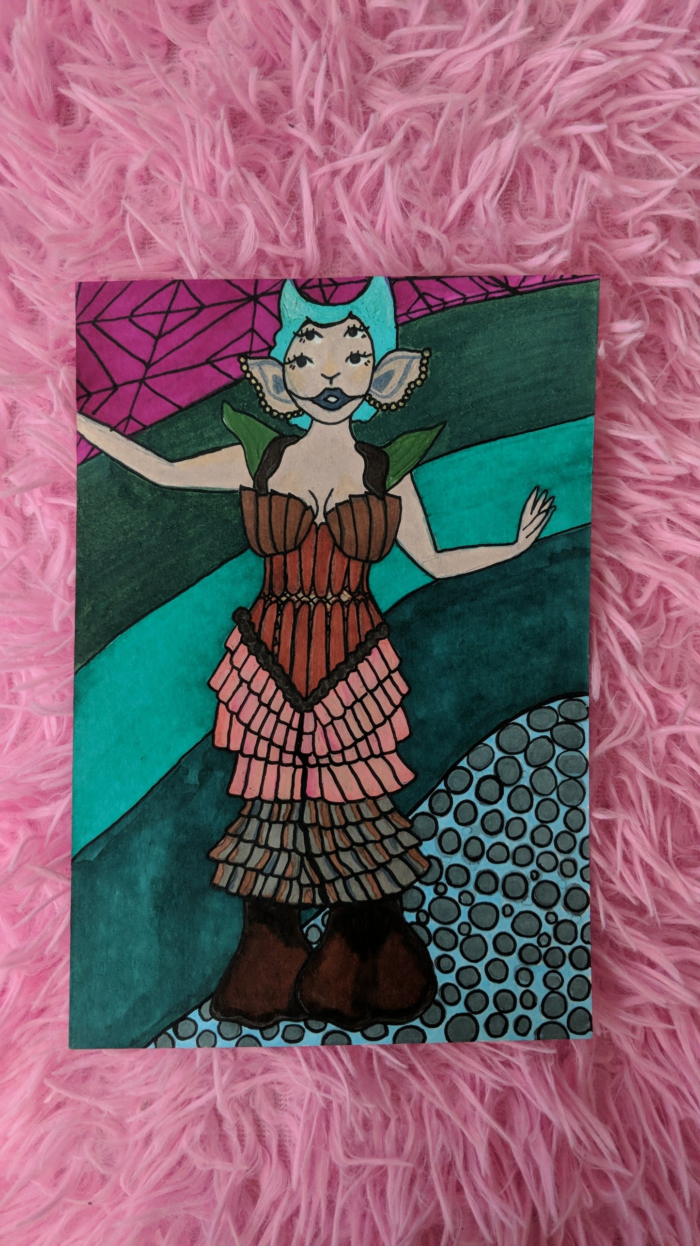 "Melanie Martinez Portals Fanart" Painted Journal Page