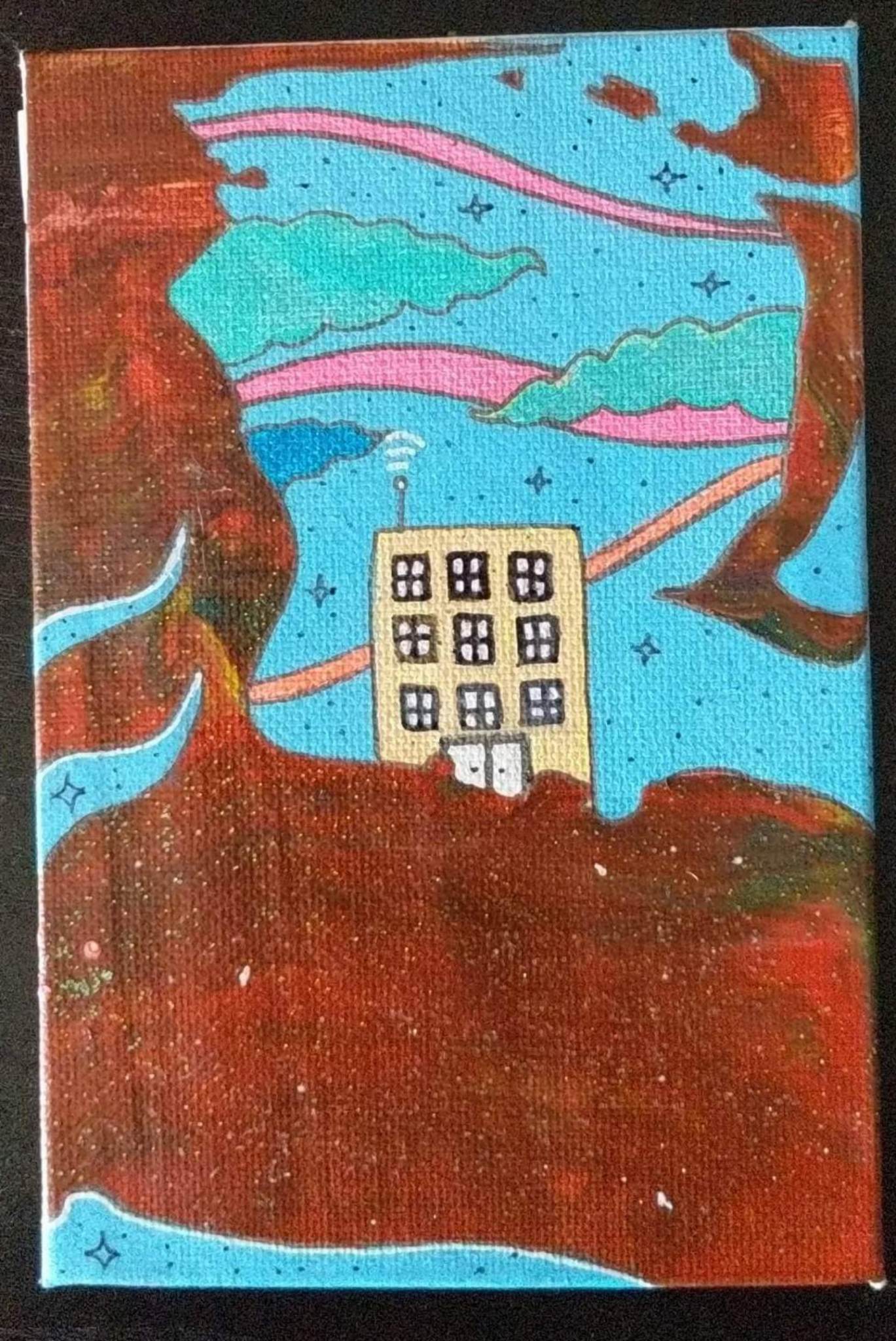 "Skychitecture" Acrylic Painting