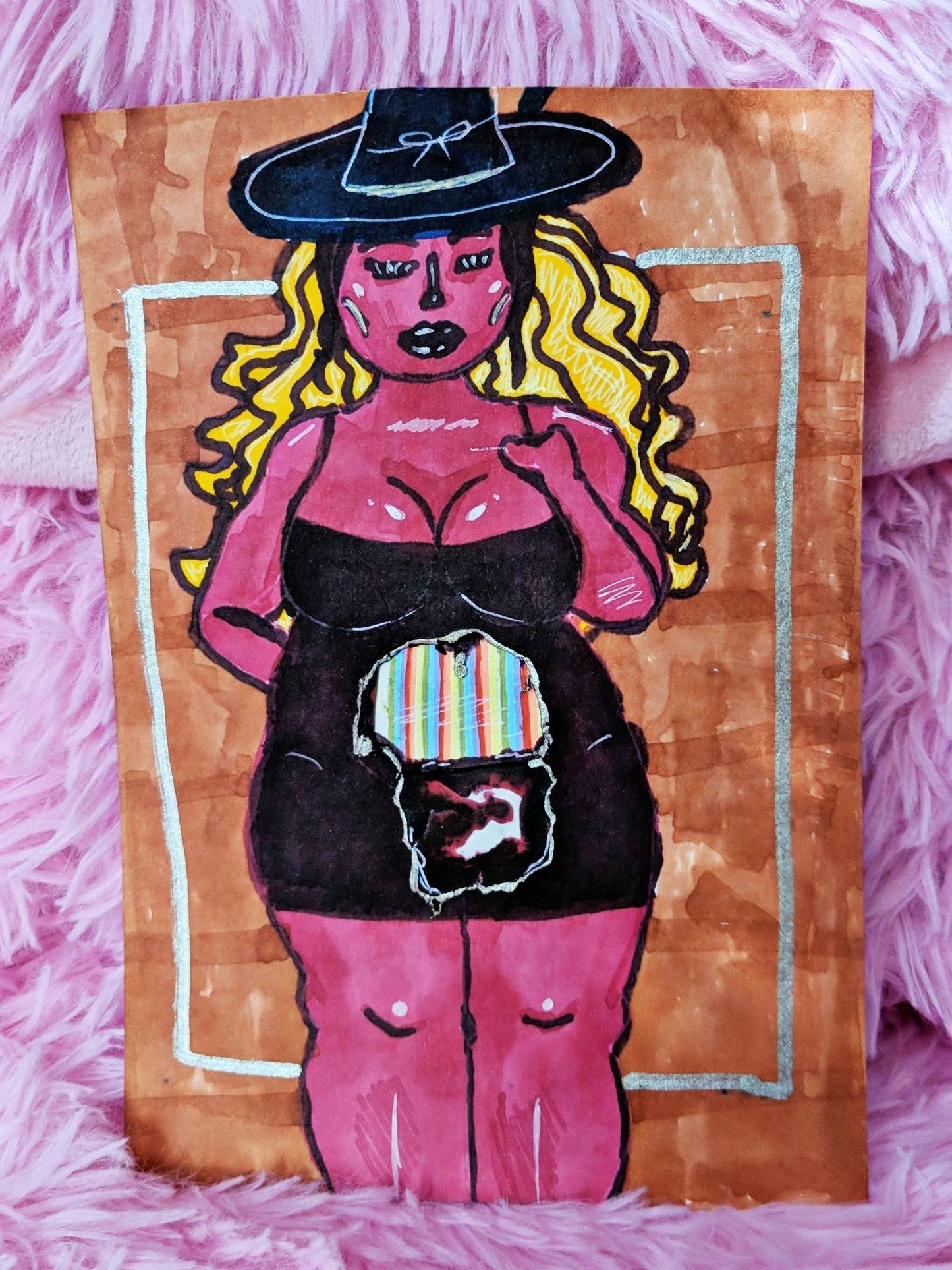 "Rainbows Inside" Painted Journal Page