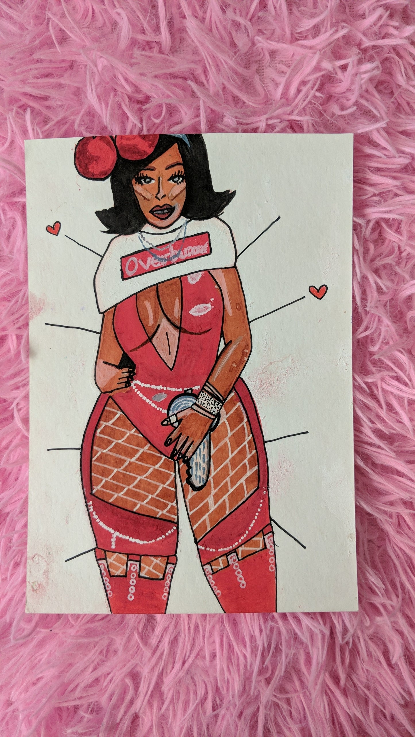 "Doja Cat (Juicy) Fanart" Painted Journal Page