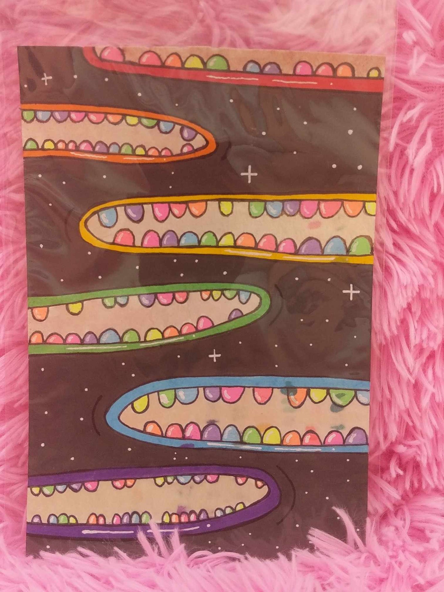 "The Mouths of the Universe are Always Hungry" Painted Journal Page