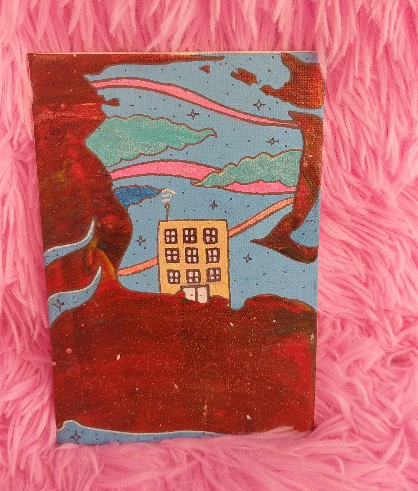 "Skychitecture" Acrylic Painting