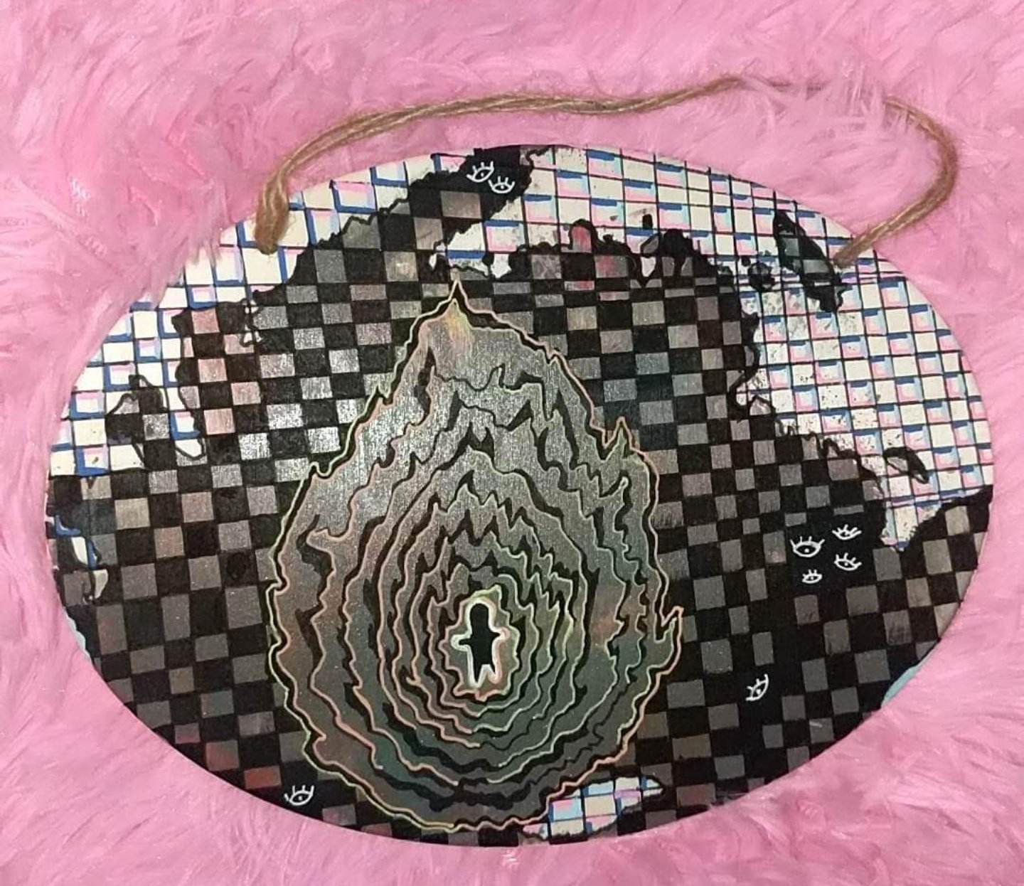 "Inside the Fire" Acrylic Painting