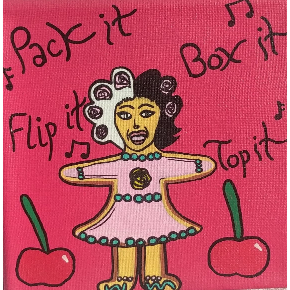 "Melanie Martinez: Cookie Form (The Bakery)" Acrylic Painting - sydneynovaart