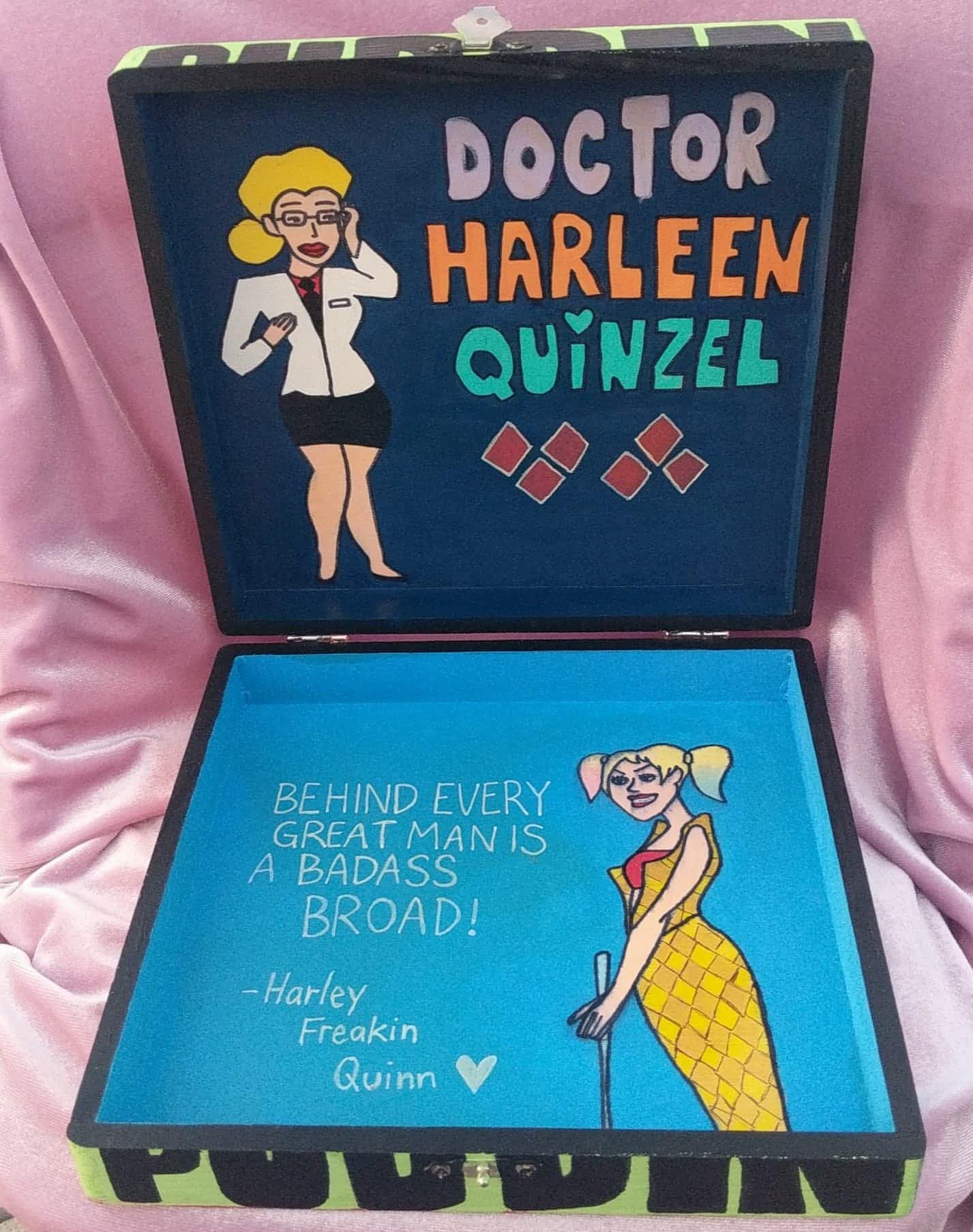 "Harley Quinn" Stash Box - sydneynovaart